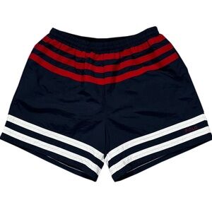 Vintage Polo Ralph Lauren Navy Striped Swim Trunks (Size L)